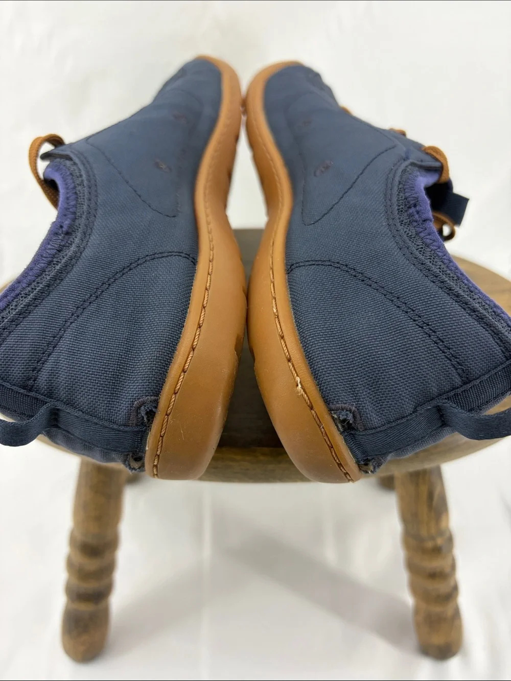 Astral Mens Loyak Canvas Water Shoes in Navy & Brown, sz 9